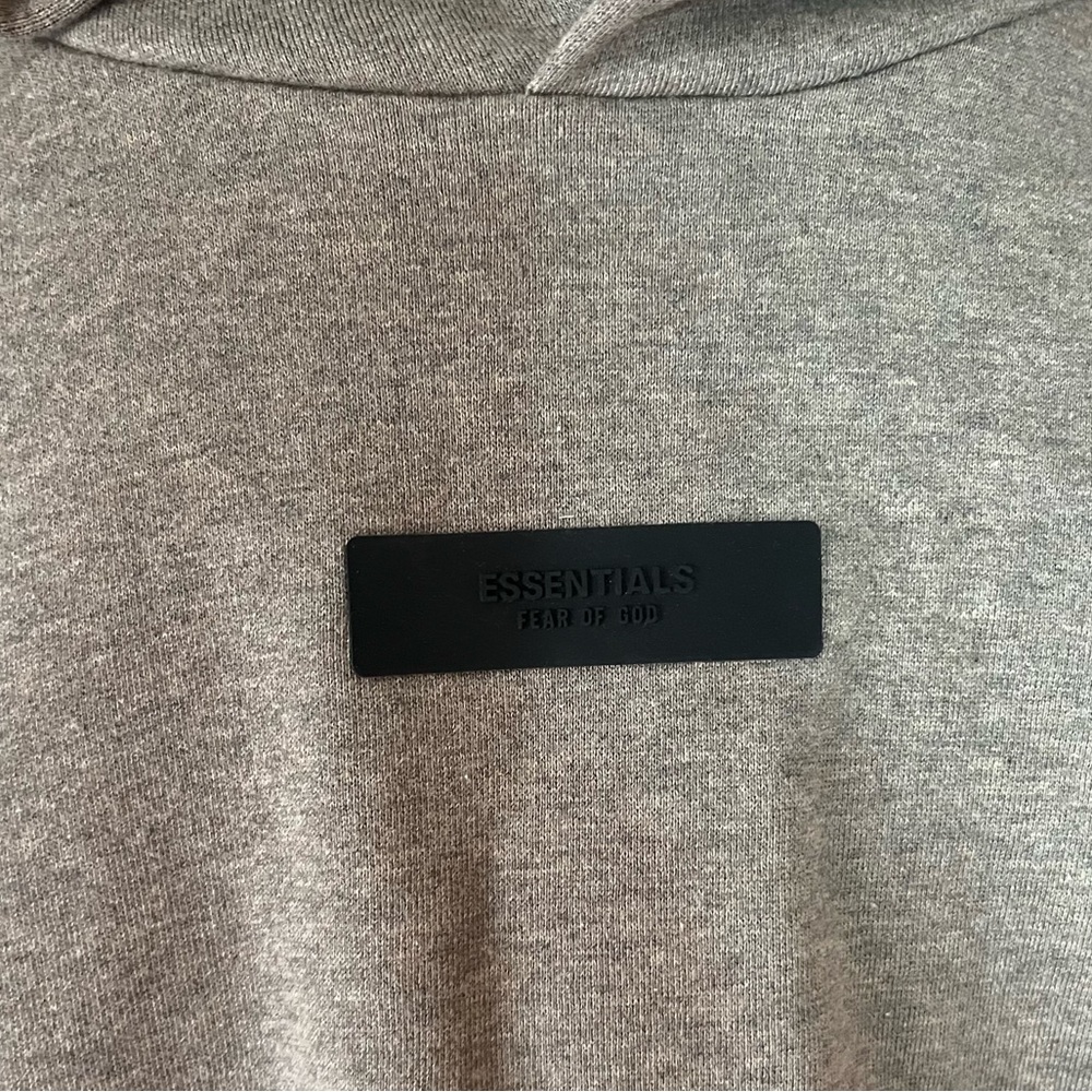 Fear of God Essentials Heather Grey Hoodie NWOT - Picture 2 of 16